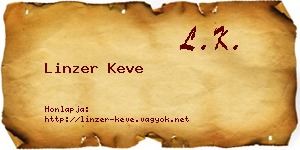 Linzer Keve névjegykártya
